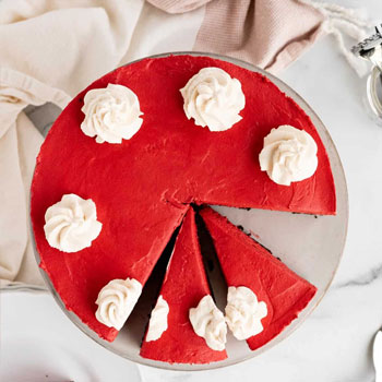 Bene’s in Musselburgh red velvet cheesecake. 