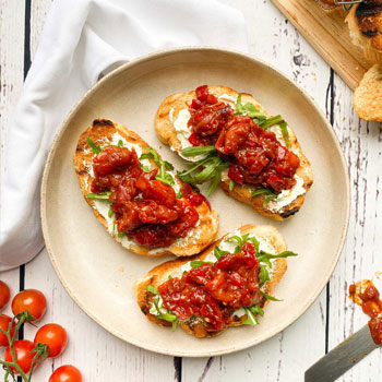 Bene’s in Musselburgh toasty bruschetta. 