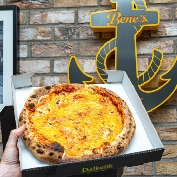 Bene’s in Port Seton tasty Pizza. 